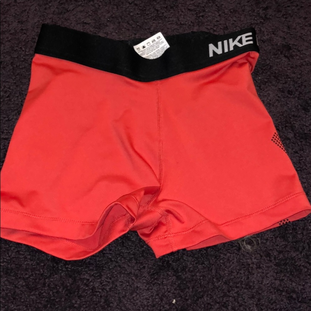 Red Nike Pro Spandex